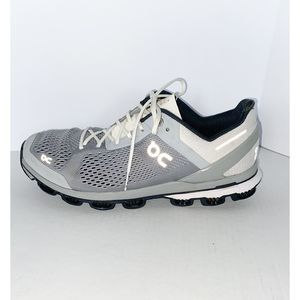 On Cloud Cloudsurfer Mens 9.5 CloudTech Running Shoes Gray Athletic Shoe Lace Up
